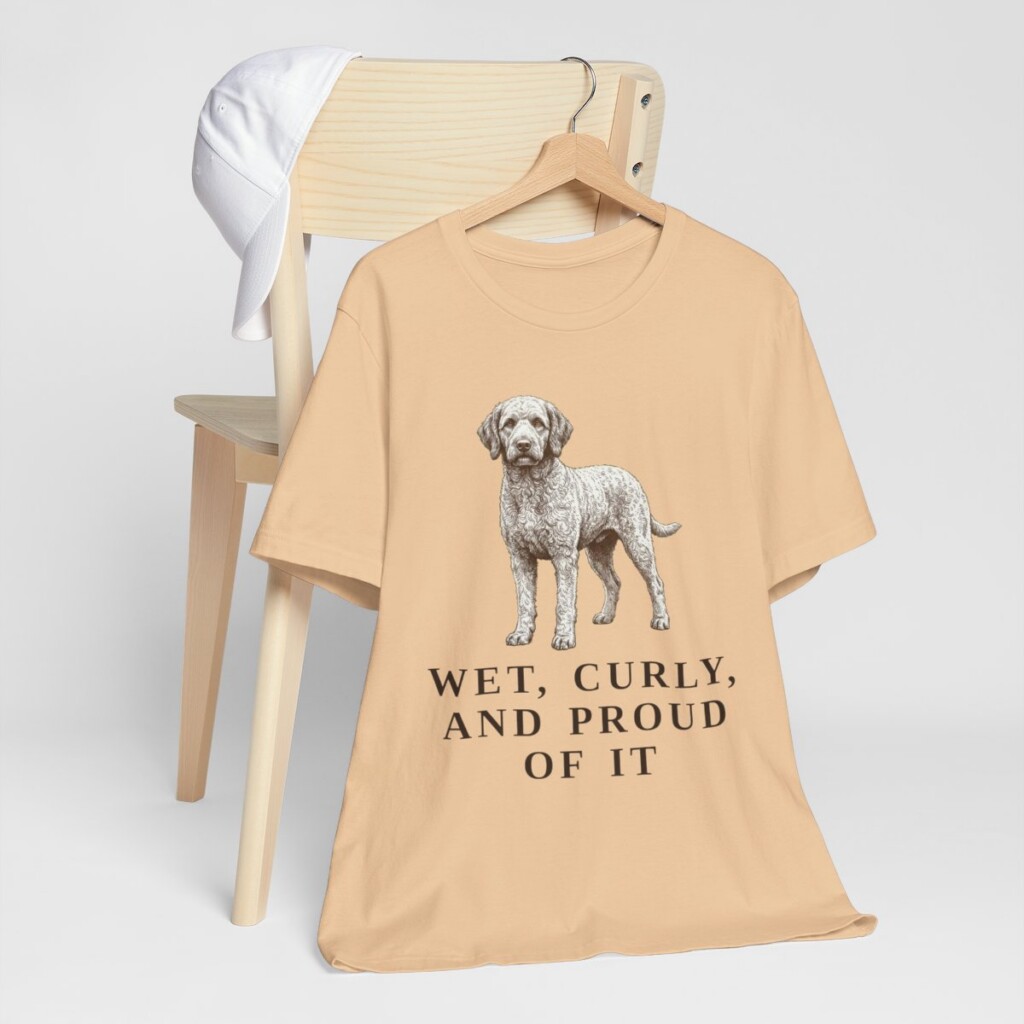 Barbet Humor Shirt, Vintage Dog Sketch Tee, Dog Humor Gift