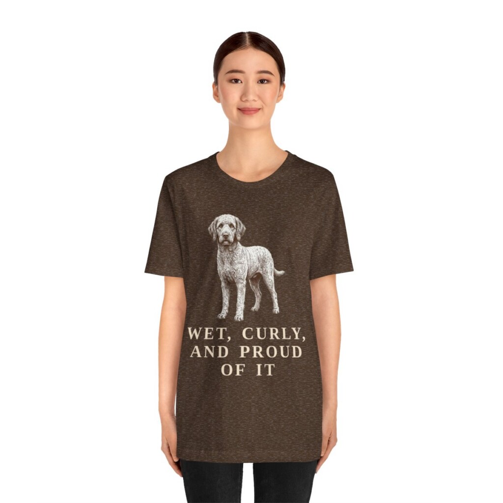 Barbet Humor Shirt, Vintage Dog Sketch Tee, Dog Humor Gift