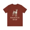 Basenji Dad Shirt, Vintage Dog Sketch Tee, Dog Dad Gift