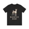 Basenji Dad Shirt, Vintage Dog Sketch Tee, Dog Dad Gift