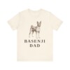 Basenji Dad Shirt, Vintage Dog Sketch Tee, Dog Dad Gift