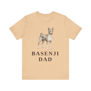 Basenji Dad Shirt, Vintage Dog Sketch Tee, Dog Dad Gift