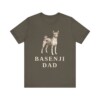 Basenji Dad Shirt, Vintage Dog Sketch Tee, Dog Dad Gift