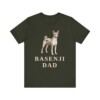 Basenji Dad Shirt, Vintage Dog Sketch Tee, Dog Dad Gift