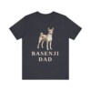 Basenji Dad Shirt, Vintage Dog Sketch Tee, Dog Dad Gift