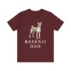 Basenji Dad Shirt, Vintage Dog Sketch Tee, Dog Dad Gift