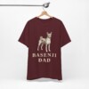 Basenji Dad Shirt, Vintage Dog Sketch Tee, Dog Dad Gift