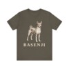 Basenji Lover Shirt, Vintage Dog Sketch Tee, Dog Lover Gift