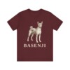 Basenji Lover Shirt, Vintage Dog Sketch Tee, Dog Lover Gift