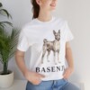 Basenji Lover Shirt, Vintage Dog Sketch Tee, Dog Lover Gift