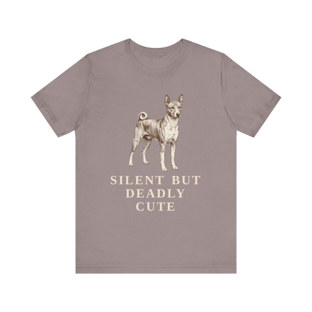 Basenji Humor Shirt, Vintage Dog Sketch Tee, Dog Humor Gift