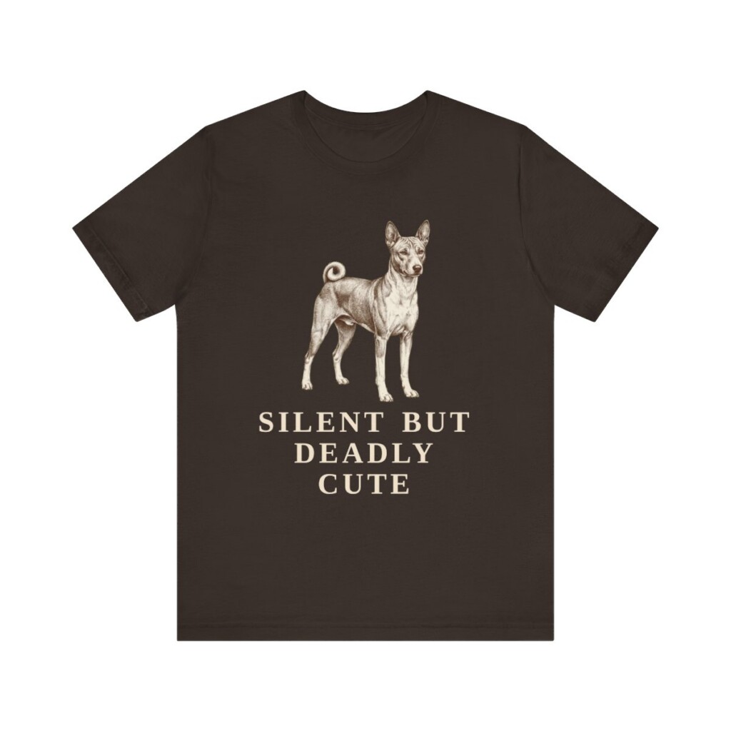 Basenji Humor Shirt, Vintage Dog Sketch Tee, Dog Humor Gift