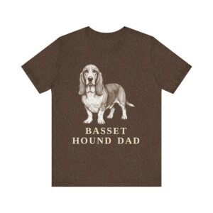 Basset Hound Dad Shirt, Vintage Dog Sketch Tee, Dog Dad Gift