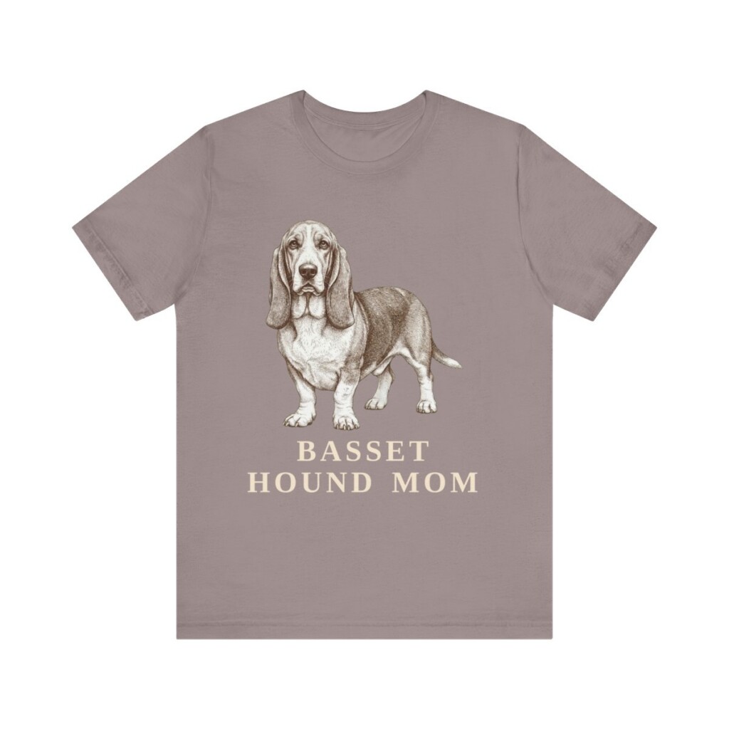 Basset Hound Mom Shirt, Vintage Dog Sketch Tee, Dog Mom Gift Basset Hound Mom Shirt, Vintage Dog Sketch Tee, Dog Mom Gift