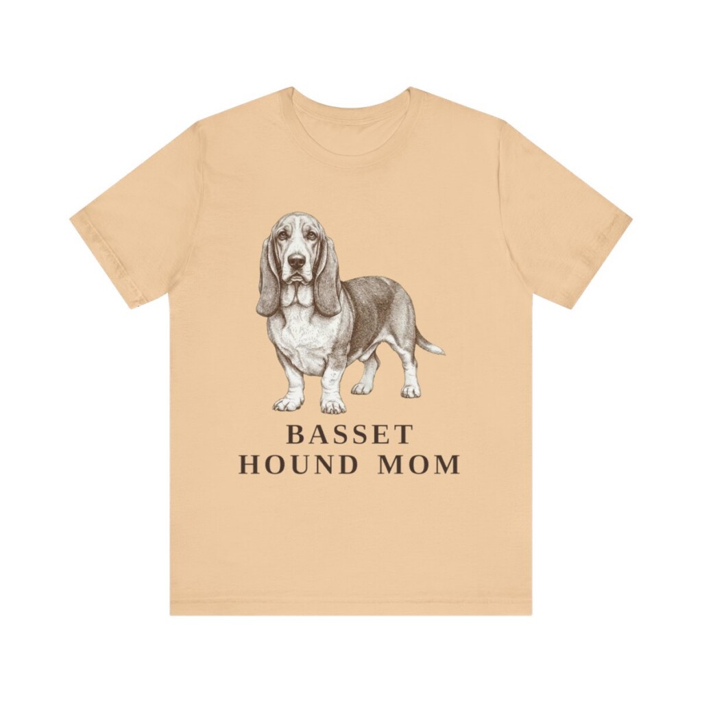 Basset Hound Mom Shirt, Vintage Dog Sketch Tee, Dog Mom Gift Basset Hound Mom Shirt, Vintage Dog Sketch Tee, Dog Mom Gift