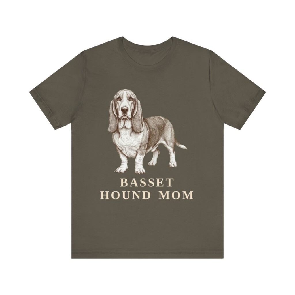 Basset Hound Mom Shirt, Vintage Dog Sketch Tee, Dog Mom Gift Basset Hound Mom Shirt, Vintage Dog Sketch Tee, Dog Mom Gift