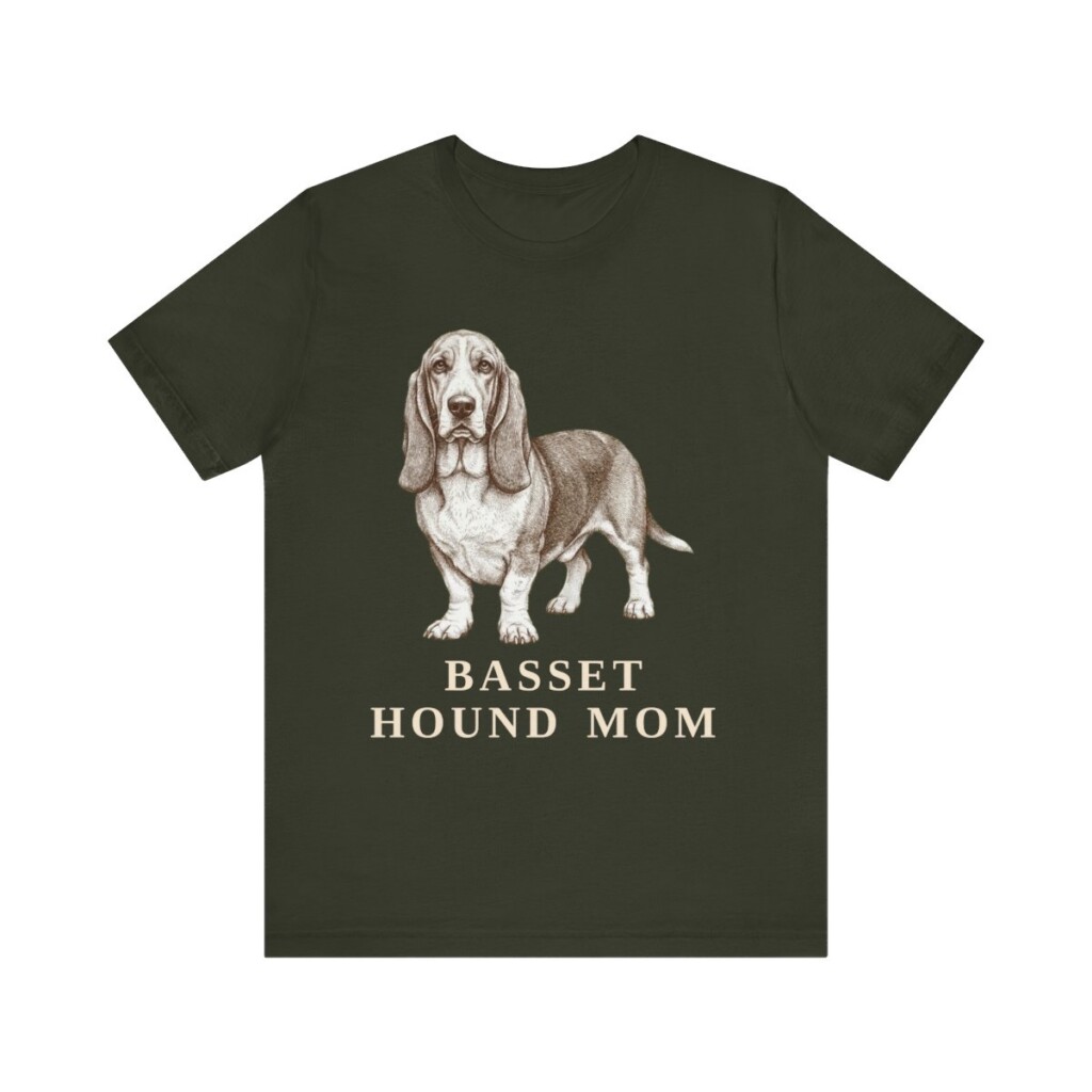 Basset Hound Mom Shirt, Vintage Dog Sketch Tee, Dog Mom Gift Basset Hound Mom Shirt, Vintage Dog Sketch Tee, Dog Mom Gift