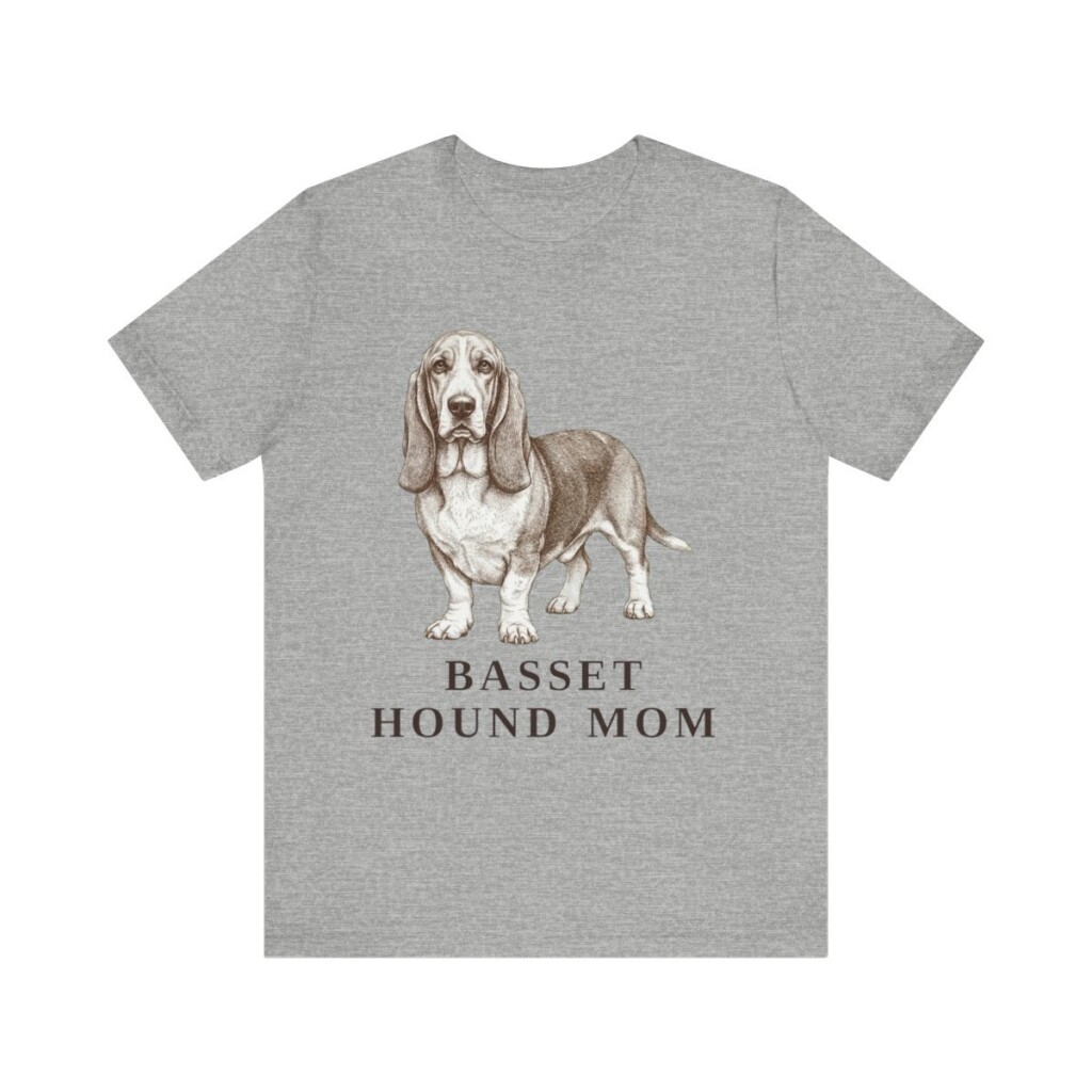 Basset Hound Mom Shirt, Vintage Dog Sketch Tee, Dog Mom Gift Basset Hound Mom Shirt, Vintage Dog Sketch Tee, Dog Mom Gift