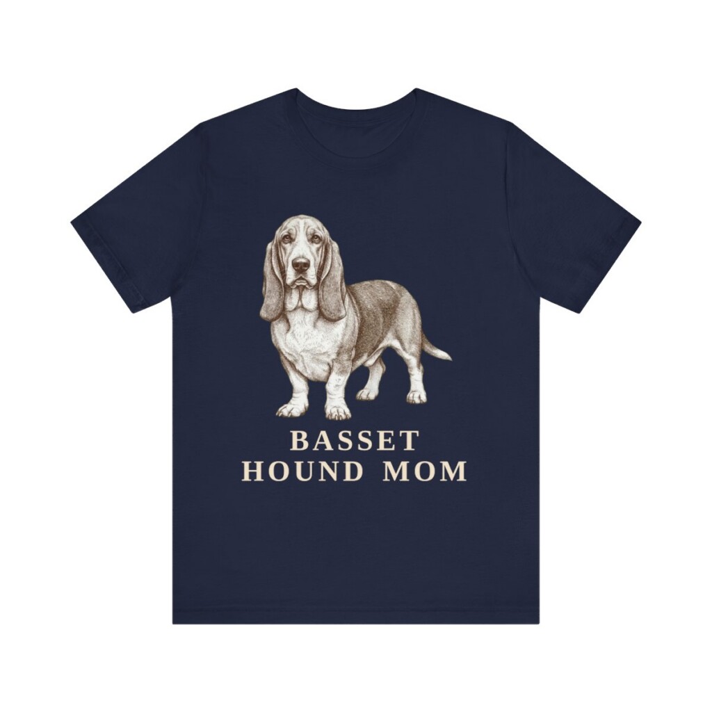 Basset Hound Mom Shirt, Vintage Dog Sketch Tee, Dog Mom Gift Basset Hound Mom Shirt, Vintage Dog Sketch Tee, Dog Mom Gift