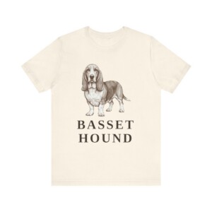 Basset Hound Lover Shirt, Vintage Dog Sketch Tee, Dog Lover Gift