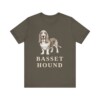 Basset Hound Lover Shirt, Vintage Dog Sketch Tee, Dog Lover Gift