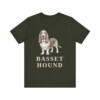Basset Hound Lover Shirt, Vintage Dog Sketch Tee, Dog Lover Gift