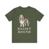 Basset Hound Lover Shirt, Vintage Dog Sketch Tee, Dog Lover Gift