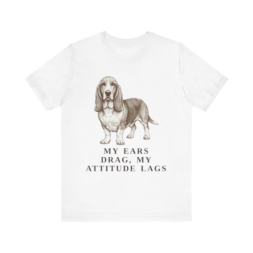 Basset Hound Humor Shirt, Vintage Dog Sketch Tee, Dog Humor Gift Basset Hound Humor Shirt, Vintage Dog Sketch Tee, Dog Humor Gift