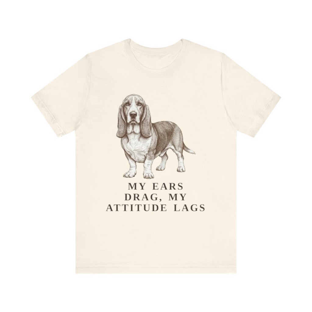 Basset Hound Humor Shirt, Vintage Dog Sketch Tee, Dog Humor Gift Basset Hound Humor Shirt, Vintage Dog Sketch Tee, Dog Humor Gift