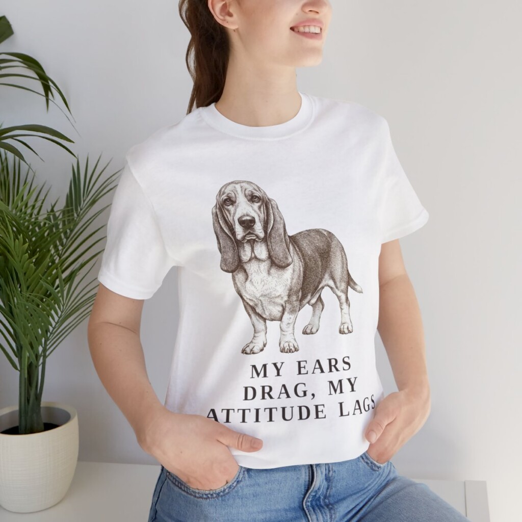 Basset Hound Humor Shirt, Vintage Dog Sketch Tee, Dog Humor Gift Basset Hound Humor Shirt, Vintage Dog Sketch Tee, Dog Humor Gift