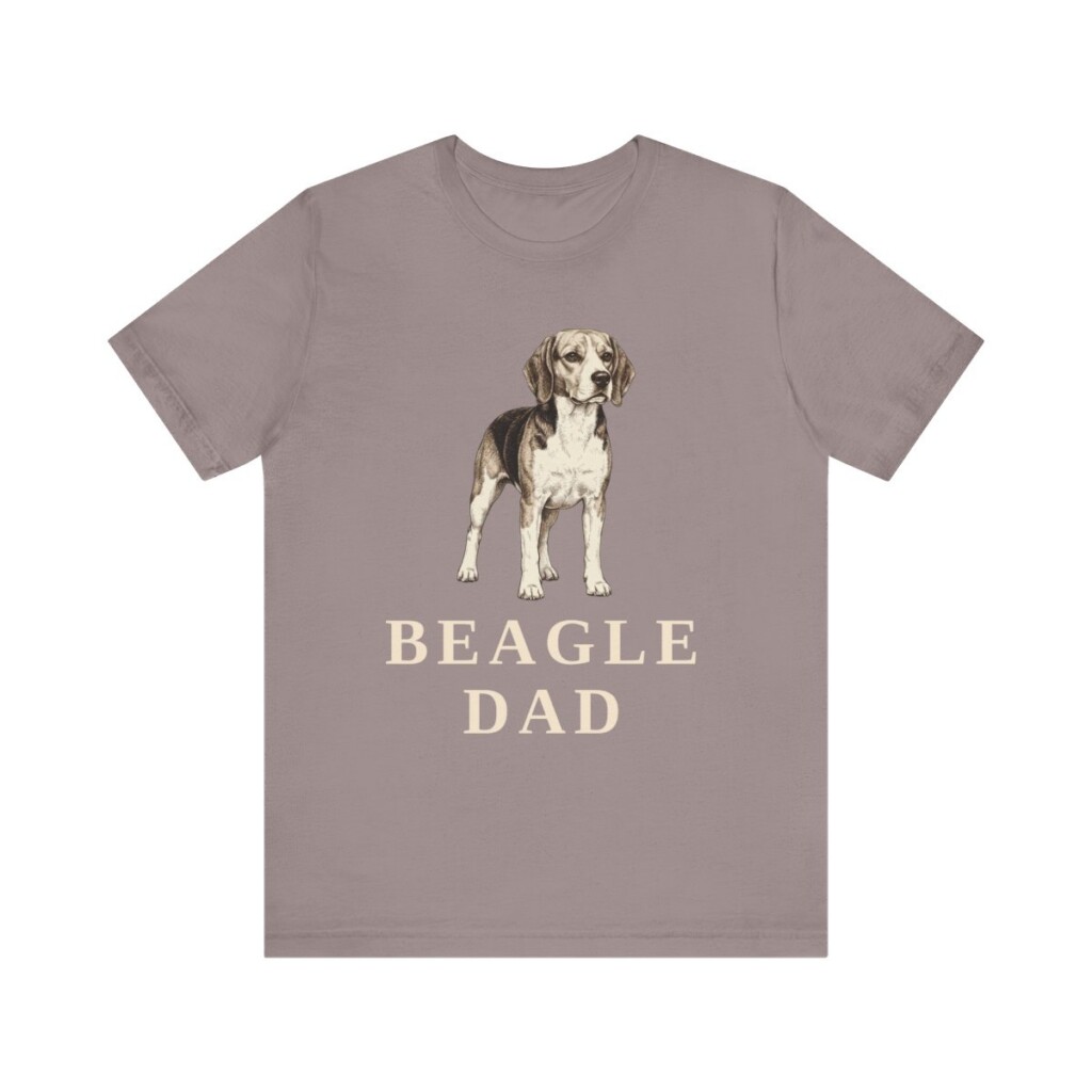 Beagle Dad Shirt, Vintage Dog Sketch Tee, Dog Dad Gift