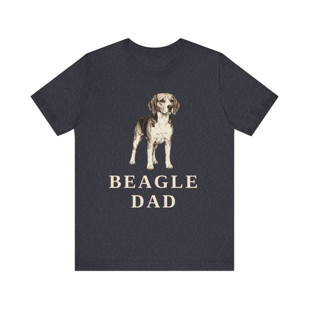 Beagle Dad Shirt, Vintage Dog Sketch Tee, Dog Dad Gift