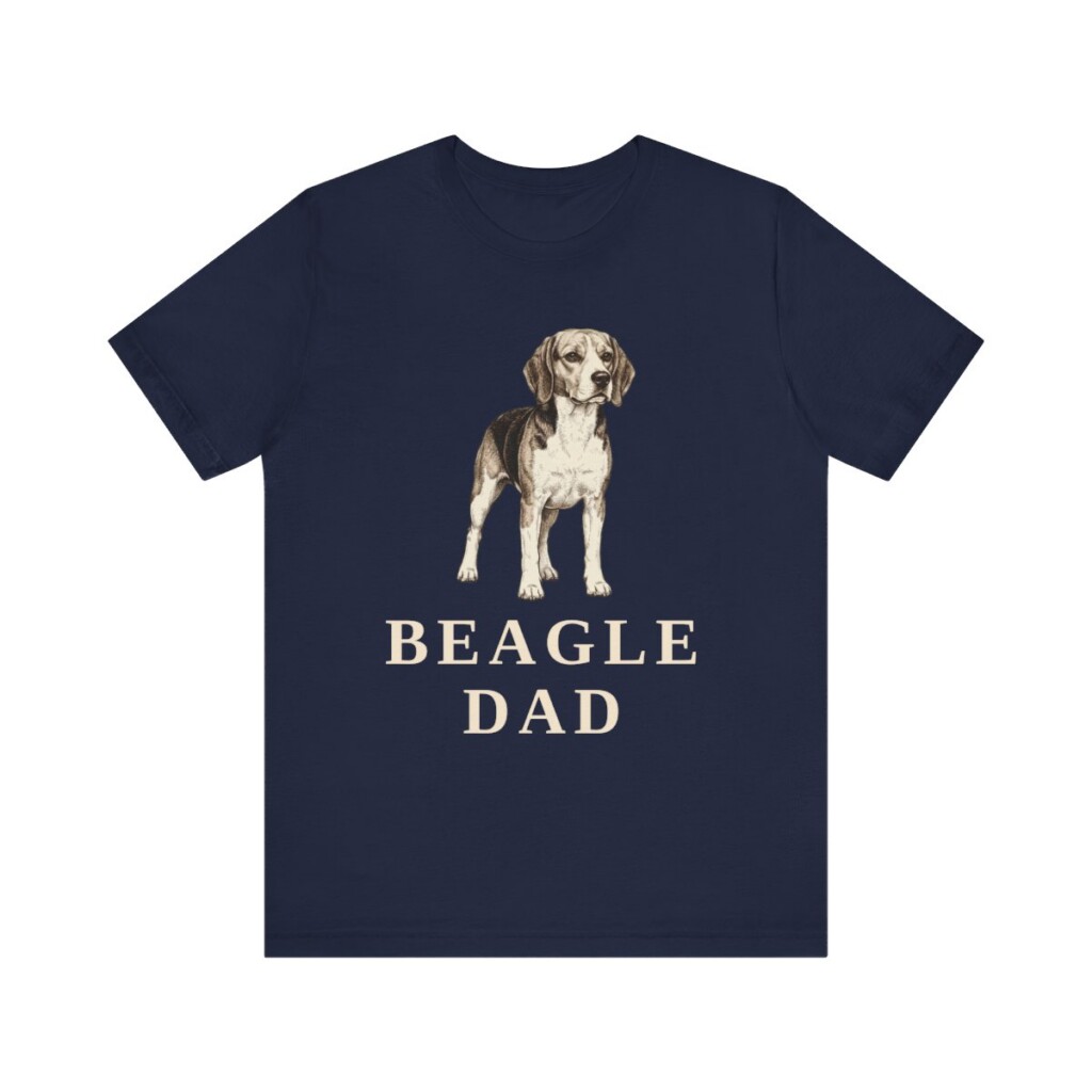 Beagle Dad Shirt, Vintage Dog Sketch Tee, Dog Dad Gift