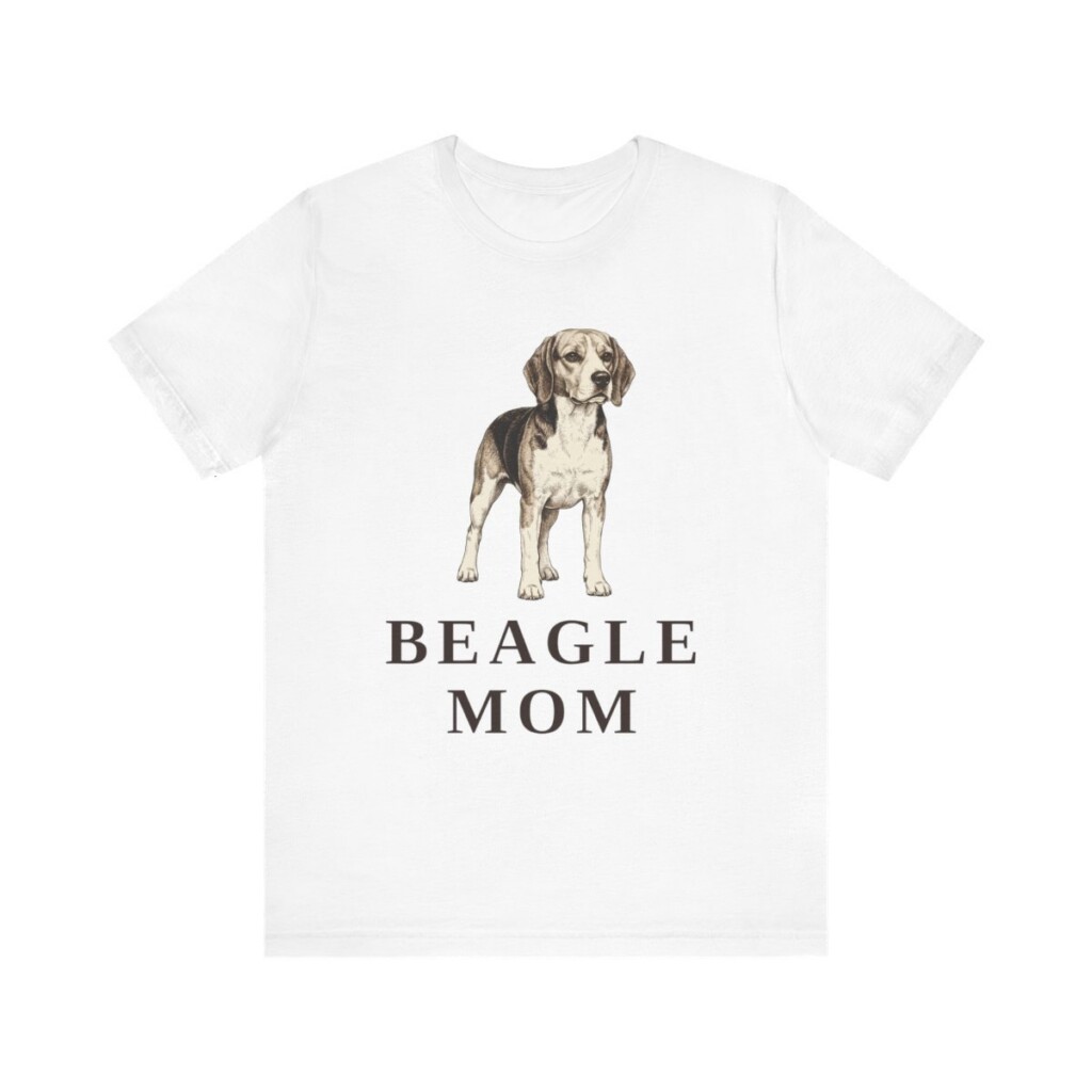 Beagle Mom Shirt, Vintage Dog Sketch Tee, Dog Mom Gift