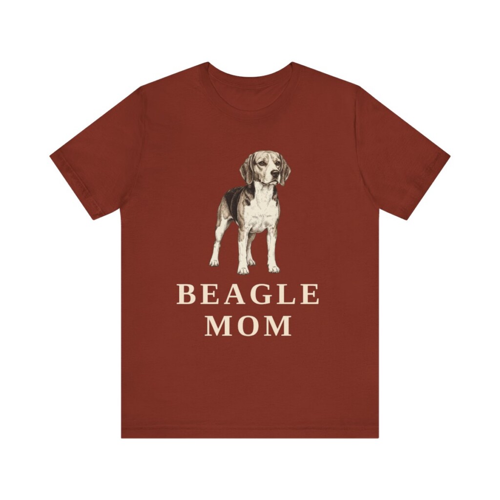 Beagle Mom Shirt, Vintage Dog Sketch Tee, Dog Mom Gift