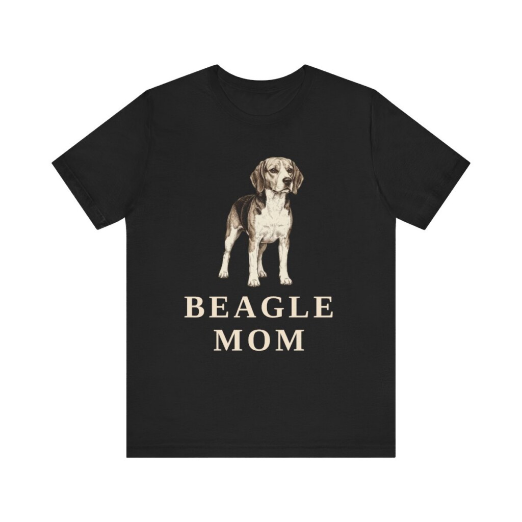 Beagle Mom Shirt, Vintage Dog Sketch Tee, Dog Mom Gift
