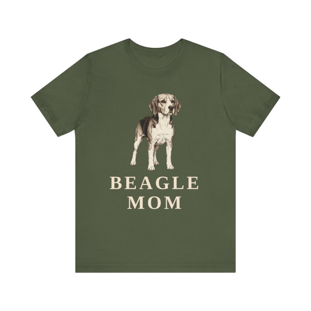 Beagle Mom Shirt, Vintage Dog Sketch Tee, Dog Mom Gift