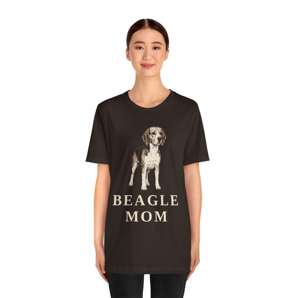 Beagle Mom Shirt, Vintage Dog Sketch Tee, Dog Mom Gift