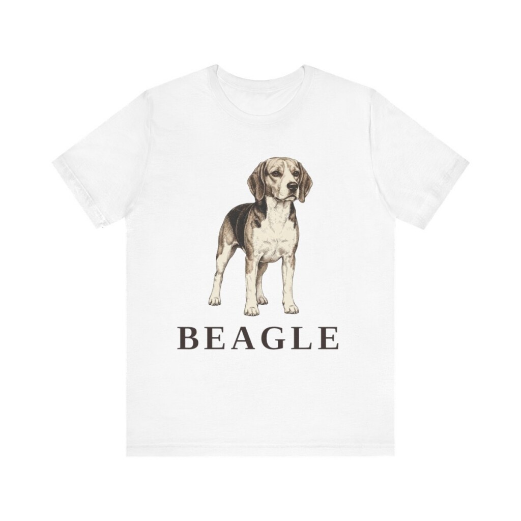 Beagle Lover Shirt, Vintage Dog Sketch Tee, Dog Lover Gift