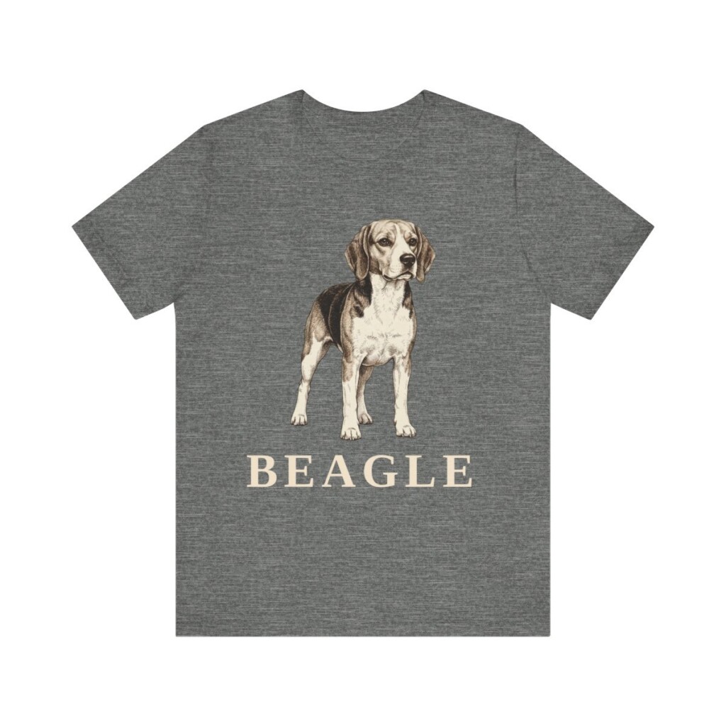 Beagle Lover Shirt, Vintage Dog Sketch Tee, Dog Lover Gift