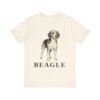 Beagle Lover Shirt, Vintage Dog Sketch Tee, Dog Lover Gift
