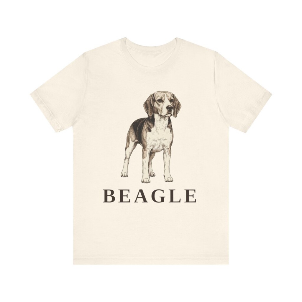 Beagle Lover Shirt, Vintage Dog Sketch Tee, Dog Lover Gift