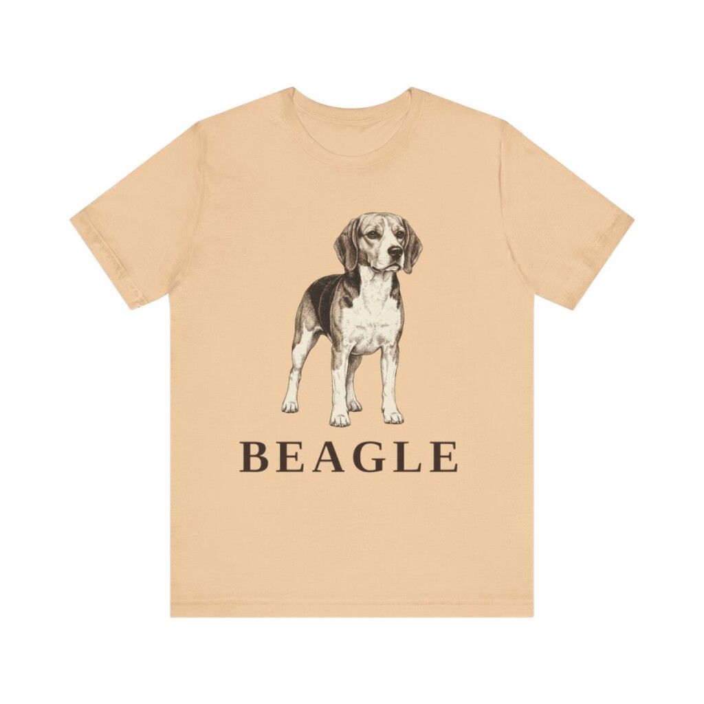 Beagle Lover Shirt, Vintage Dog Sketch Tee, Dog Lover Gift