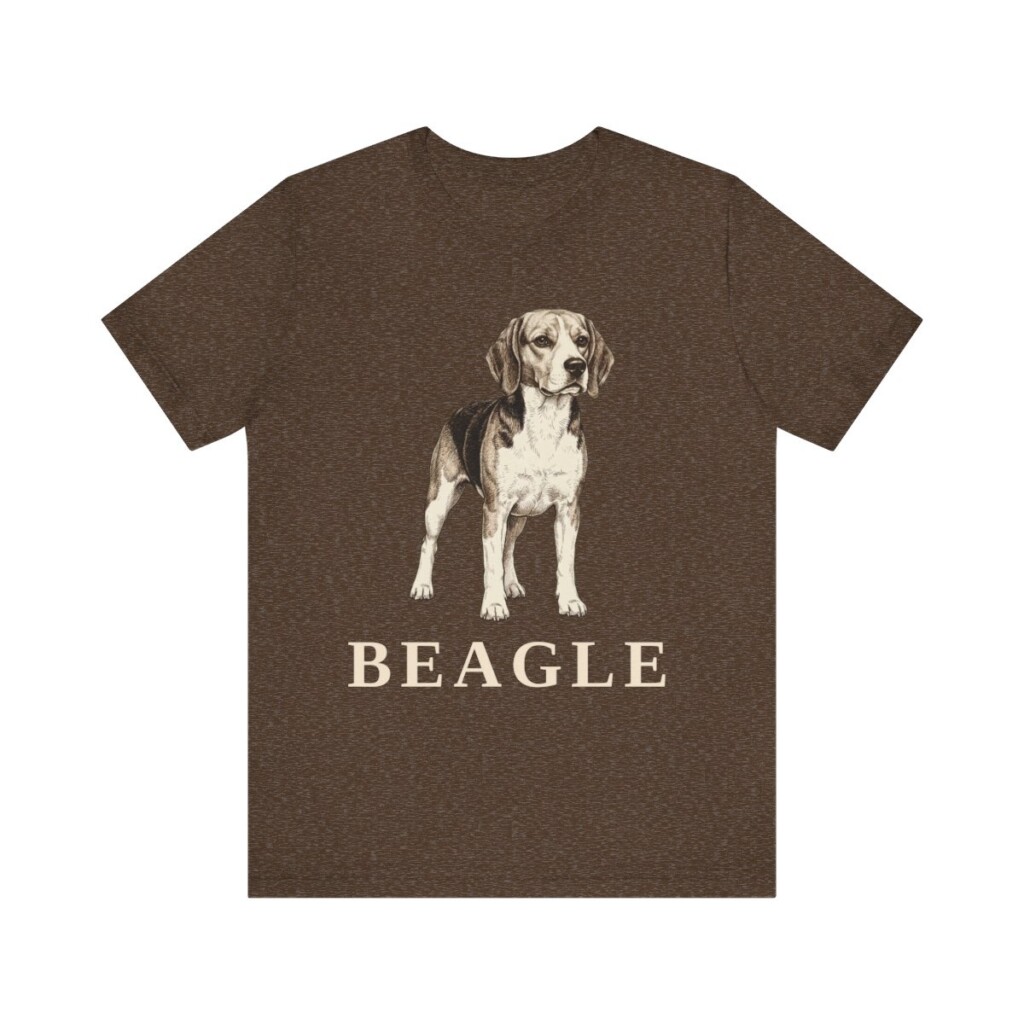 Beagle Lover Shirt, Vintage Dog Sketch Tee, Dog Lover Gift