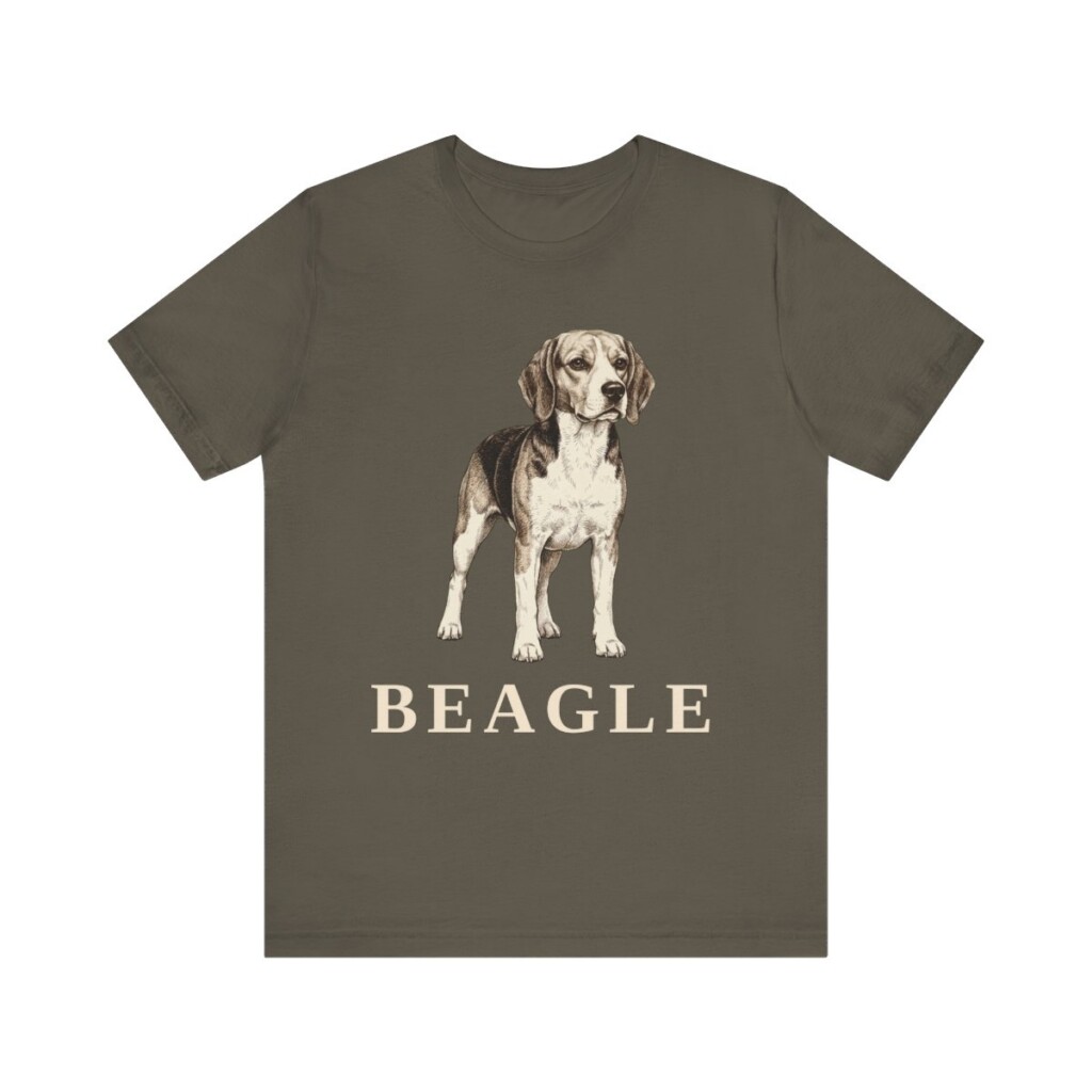 Beagle Lover Shirt, Vintage Dog Sketch Tee, Dog Lover Gift