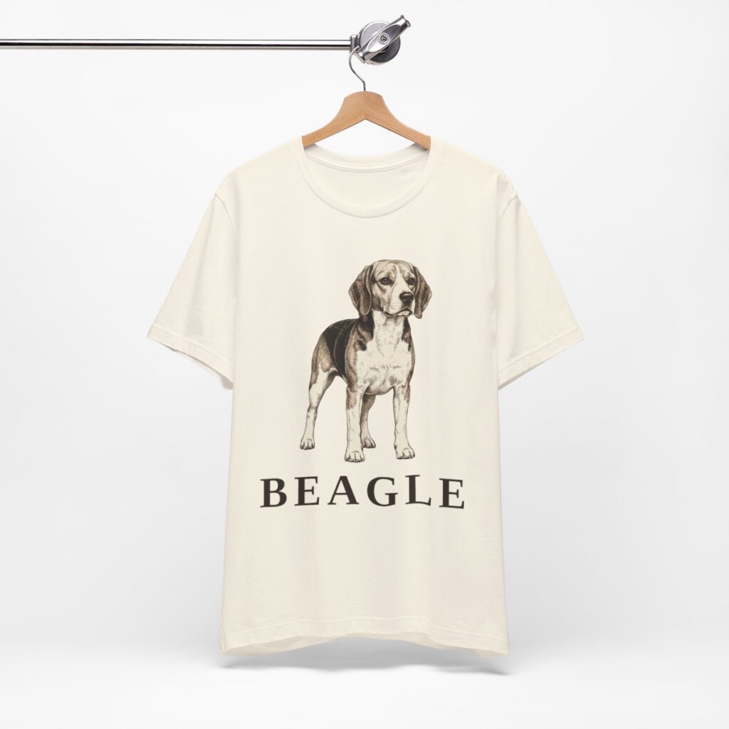 Beagle Lover Shirt, Vintage Dog Sketch Tee, Dog Lover Gift