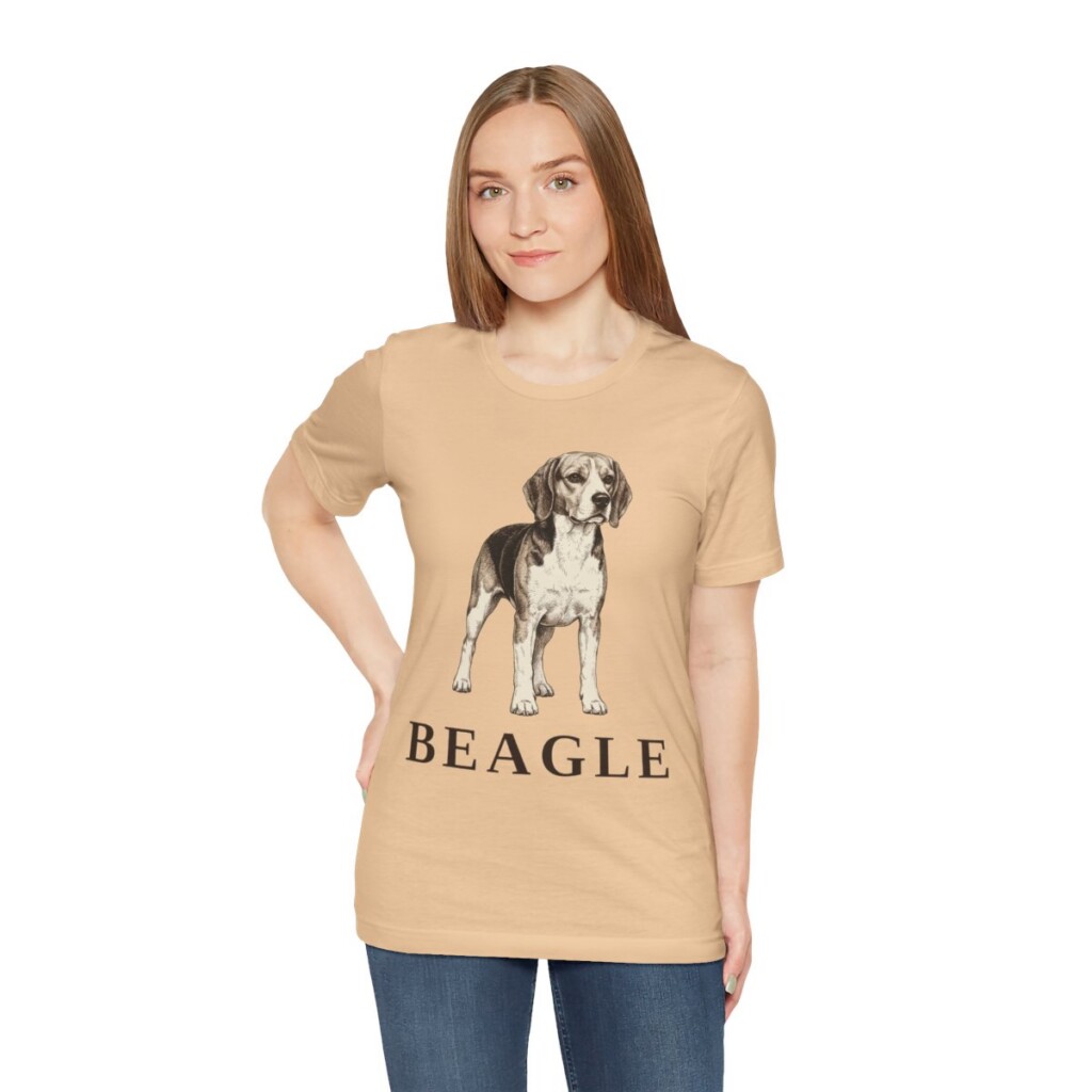 Beagle Lover Shirt, Vintage Dog Sketch Tee, Dog Lover Gift