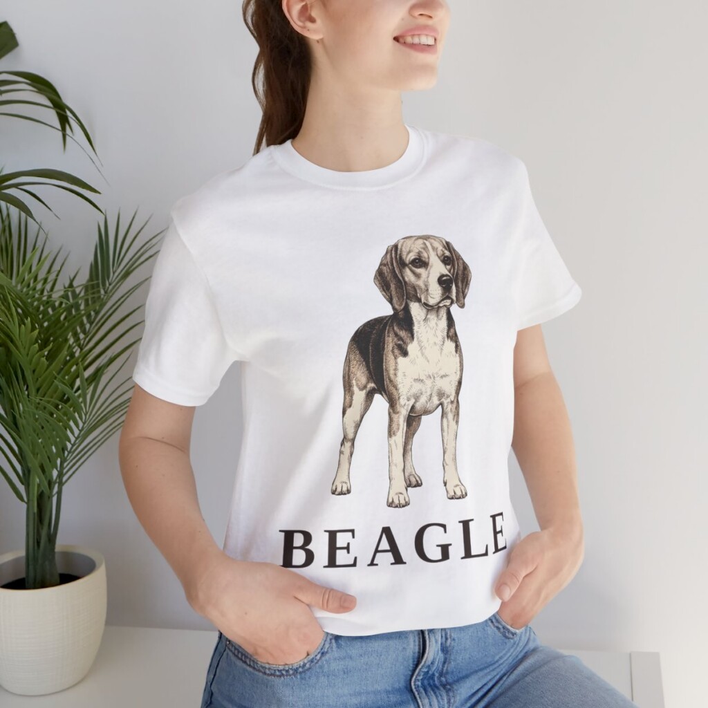 Beagle Lover Shirt, Vintage Dog Sketch Tee, Dog Lover Gift