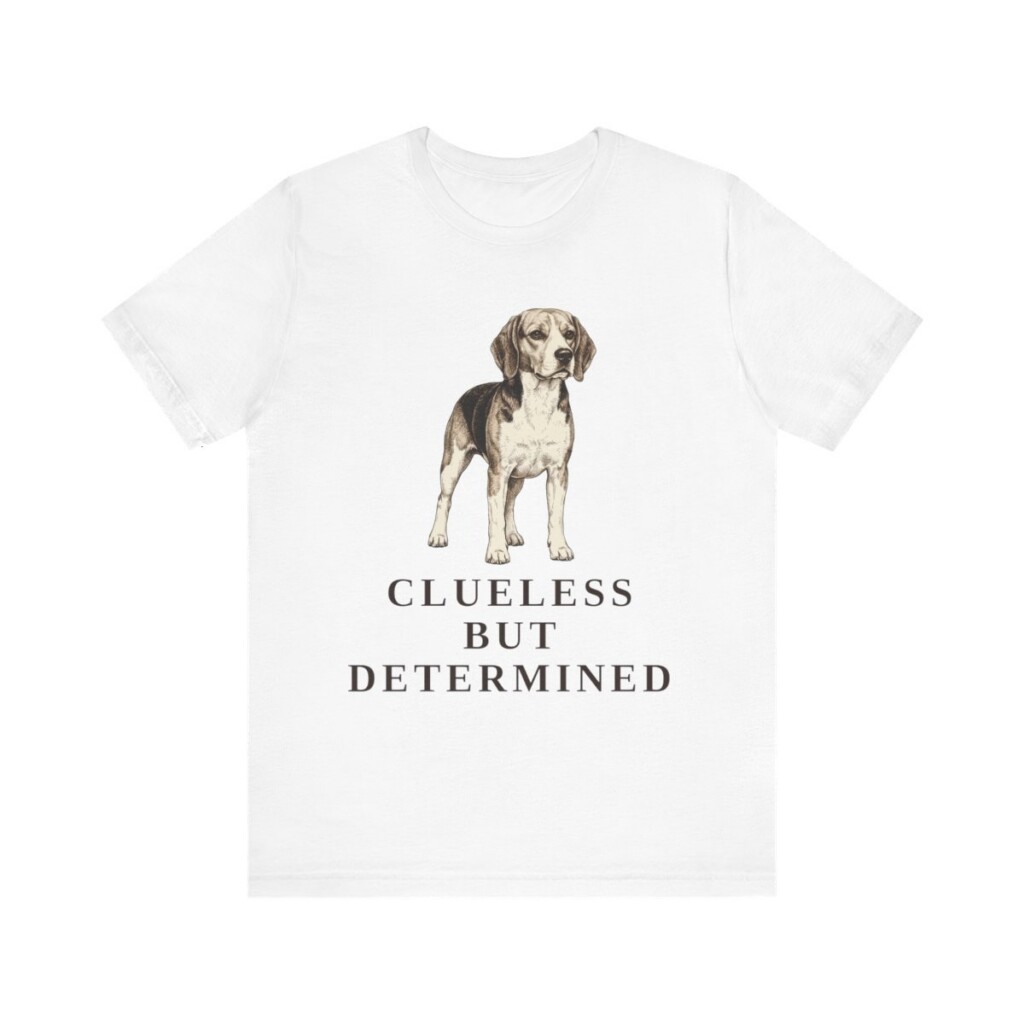 Beagle Humor Shirt, Vintage Dog Sketch Tee, Dog Humor Gift