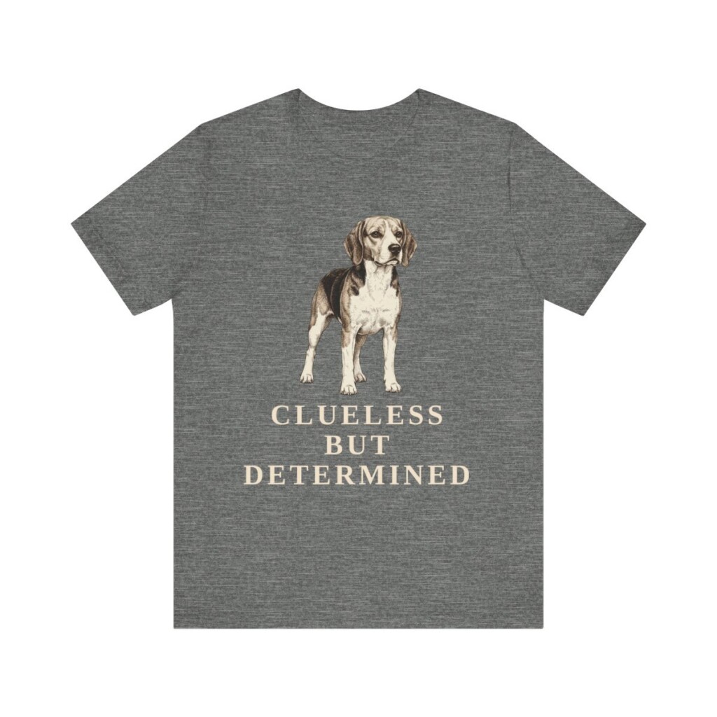 Beagle Humor Shirt, Vintage Dog Sketch Tee, Dog Humor Gift